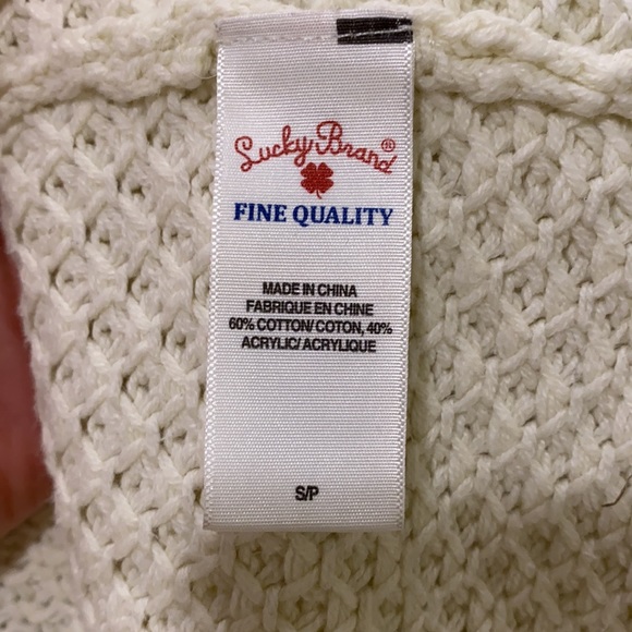 Lucky Brand Cream Cardigan - Picture 5 of 6